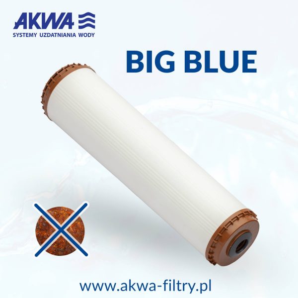 Wkład odżelaziający filtra do wody Big Blue 20 cali odżelaziacz