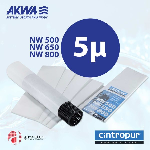 Wkład do filtra Cintropur NW500 NW650 NW800 5μ Komplet 5 szt.
